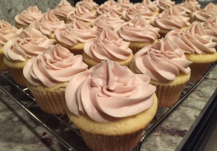 Raspberry Almond Cupcakes